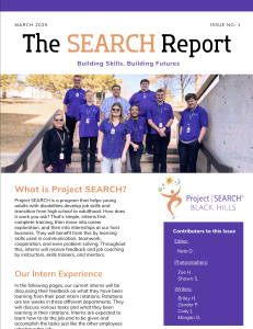 front page of The SEARCH Newsletter March 2025 edition